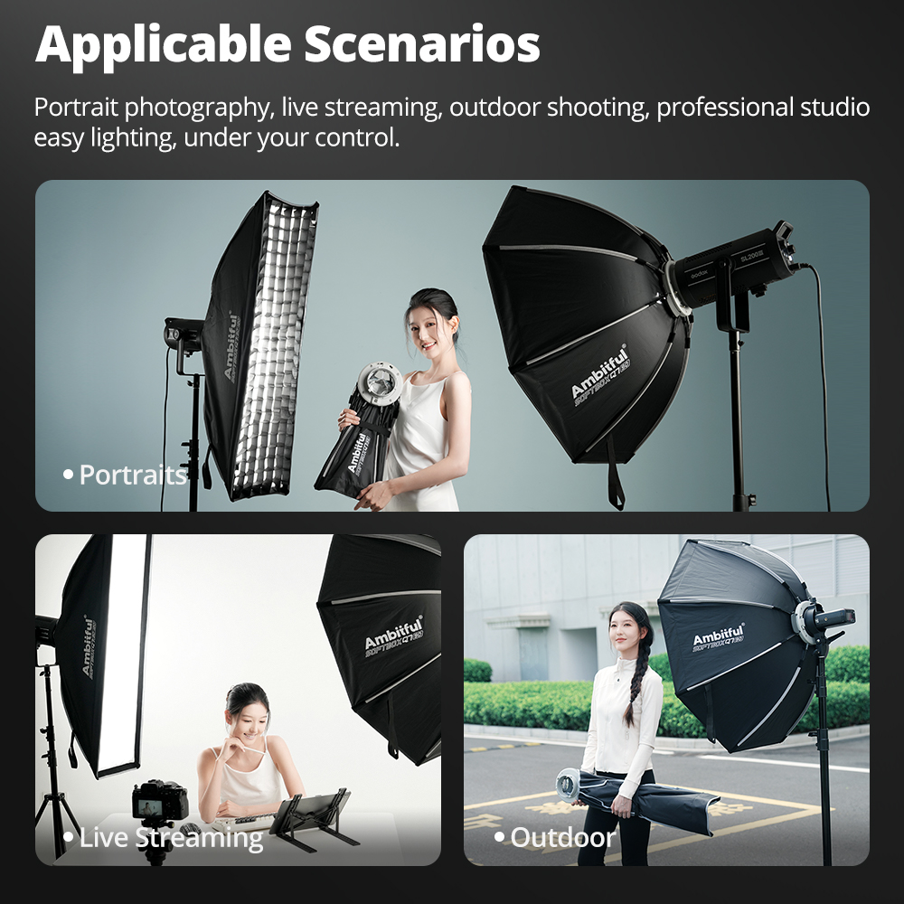 AMBITFUL Q3/Q7/Q9 Series Quick - Beauty Dish Softbox review and price