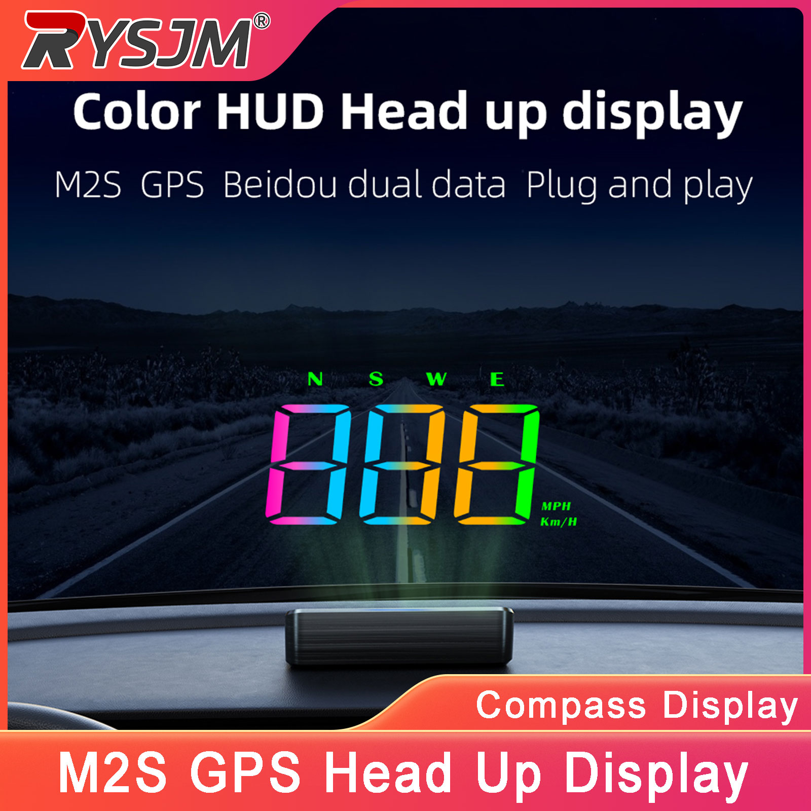 M2S HUD Head Up Display GPS Di - Light Meter Incident review and price