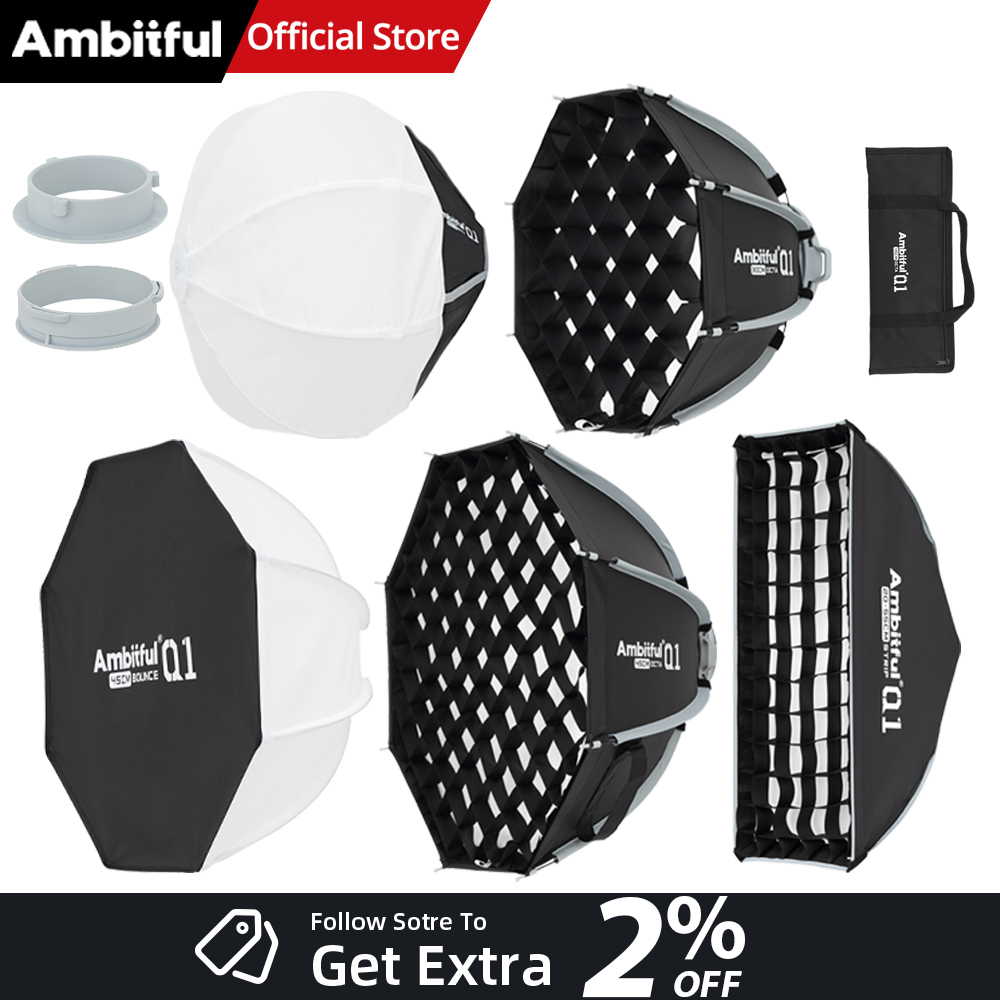 AMBITFUL Q1 Mini Bowens / GODO - Beauty Dish Softbox review and price