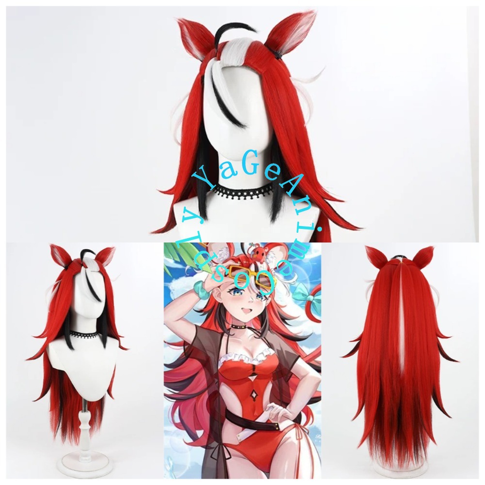 Hakos Baelz Summer Cosplay Wig - Photography Outfit review and price