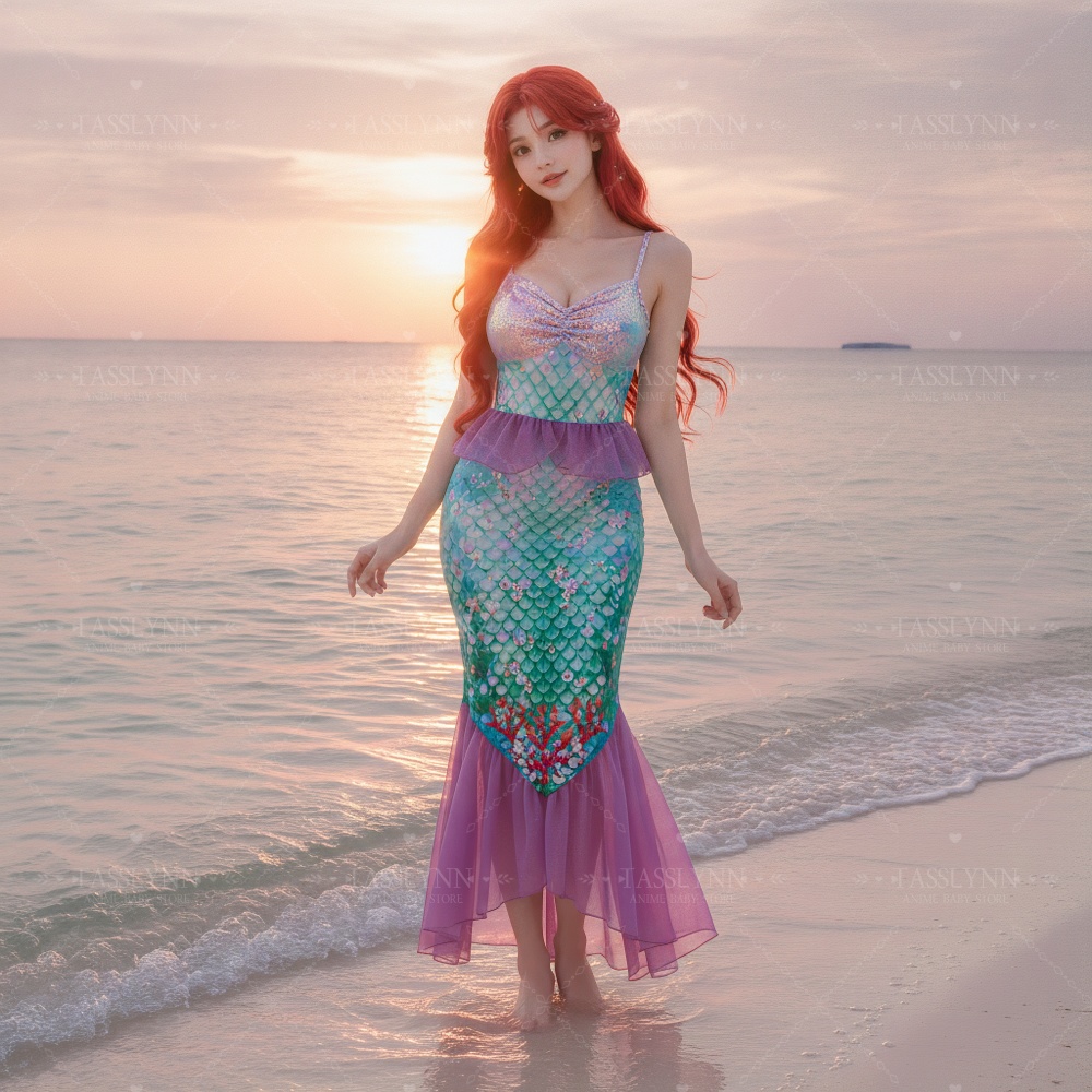 Little Mermaid Ariel Cosplay L - Photography Outfit review and price