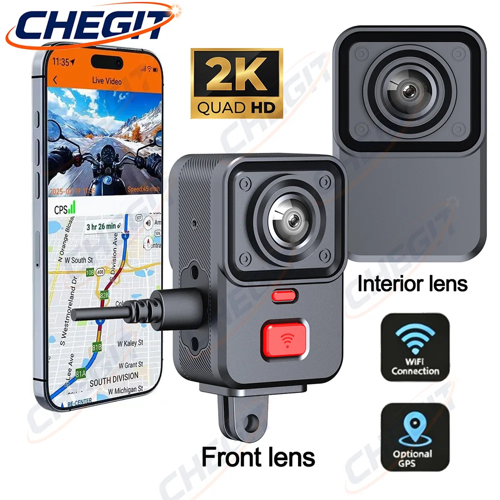 2 Camera Motorcycle DVR 2K HD  - Photographic Memory review and price