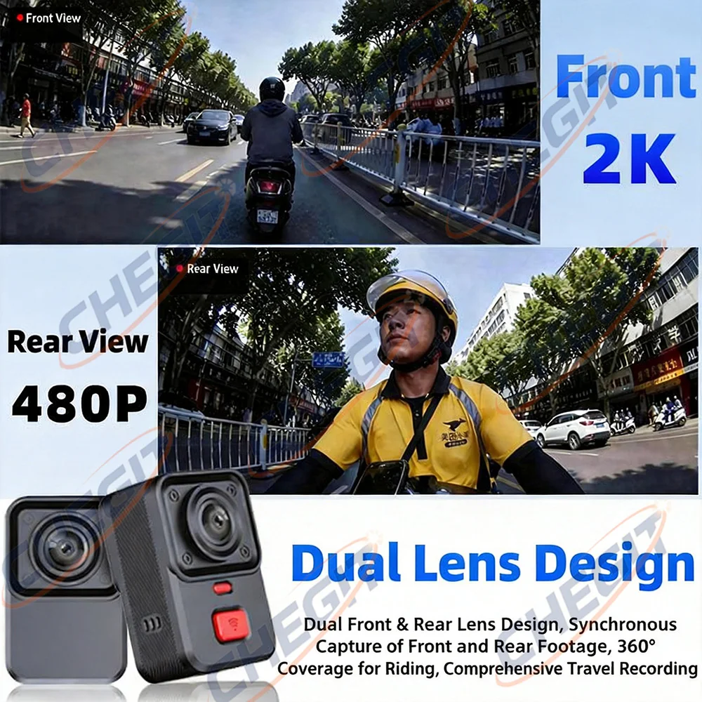 2 Camera Motorcycle DVR 2K HD  - Photographic Memory review and price