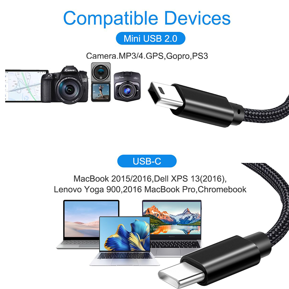 Type C to Mini USB Cable Ultra - Photograph Mp3 review and price