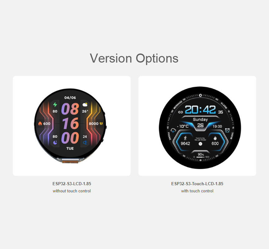 ESP32 S3 1.85 inch Round LCD D - Photograph Mp3 review and price