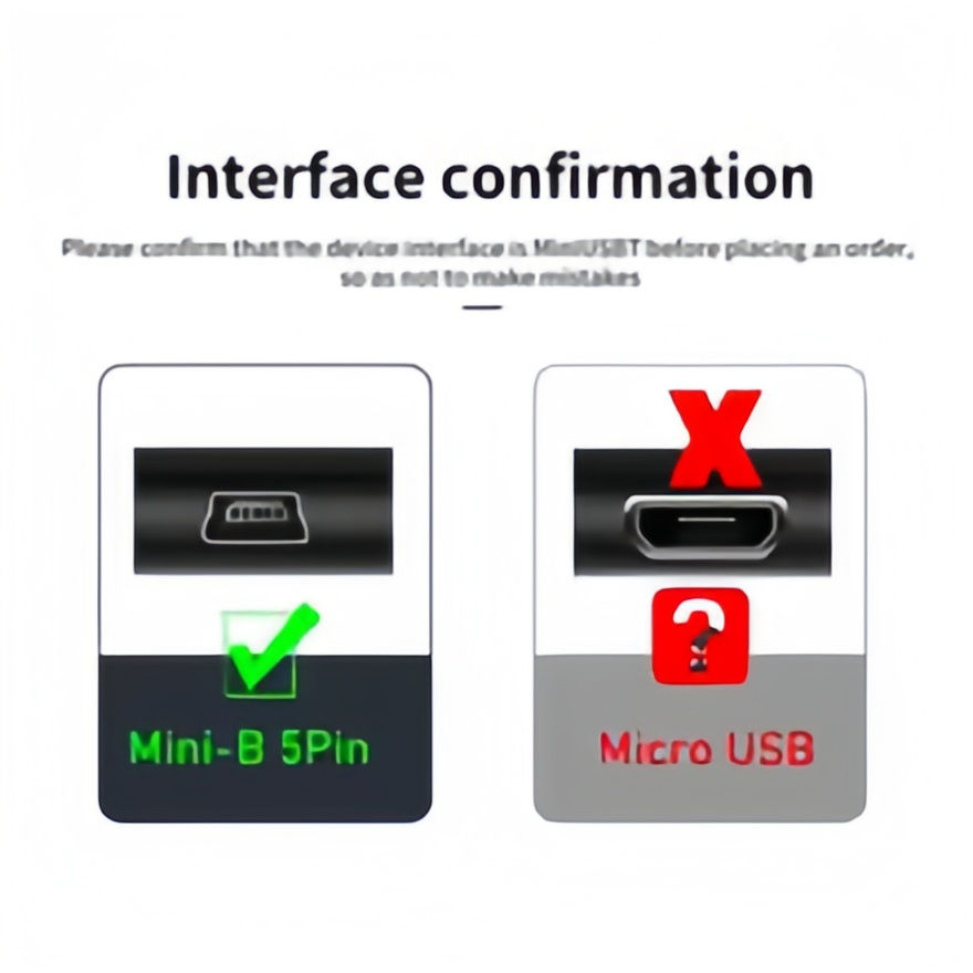 Short USB C to Mini USB Cable- - Photograph Mp3 review and price