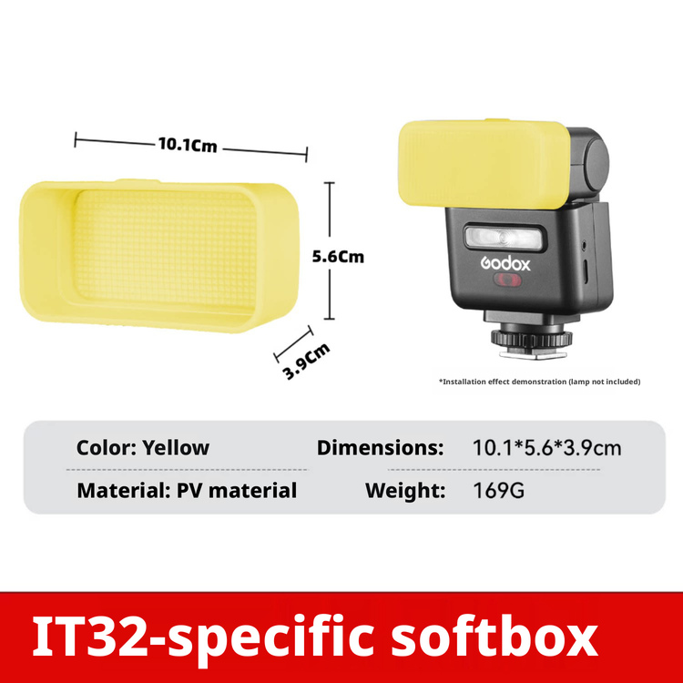 Diffuser for Godox iT32 Mini F - Photography Yellow Light review and price