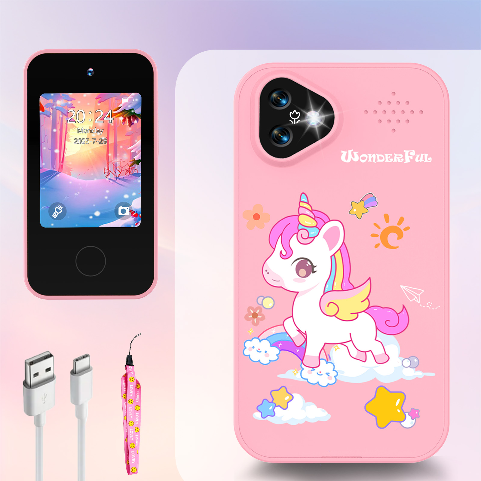 Unicorn Kids Smart Phone Camer - Photograph Mp3 review and price