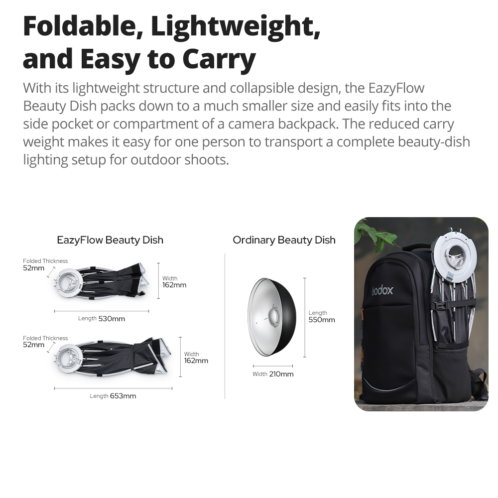 New Godox EazyFlow Beauty Dish - Beauty Dish Softbox review and price
